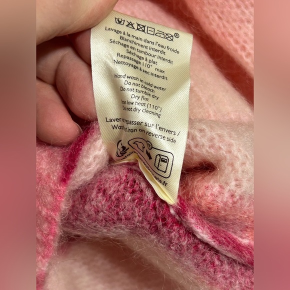 New! Sezane La Maille Judith Jumper Wool Blend Multicolor Sweater Womens Medium - Picture 12 of 15